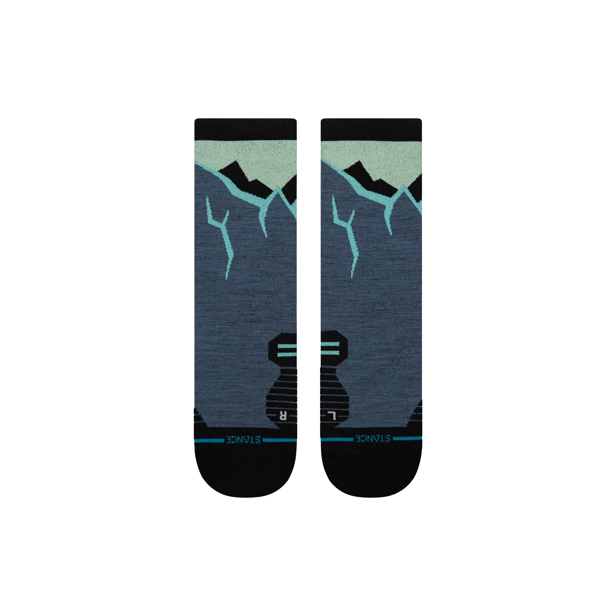 ICY MOUNTAIN LIGHT WOOL CREW SOCK - Image 2