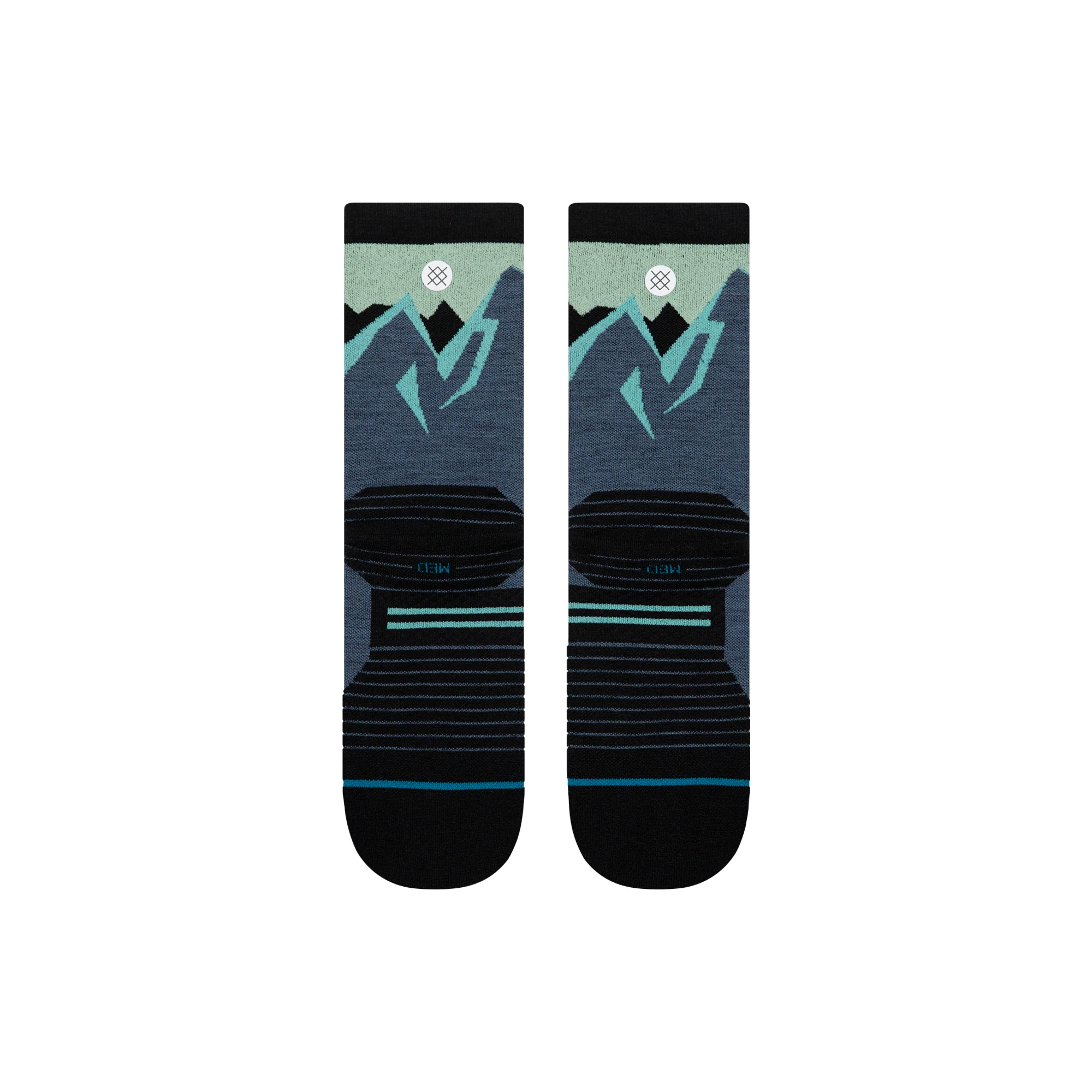 ICY MOUNTAIN LIGHT WOOL CREW SOCK - Image 3