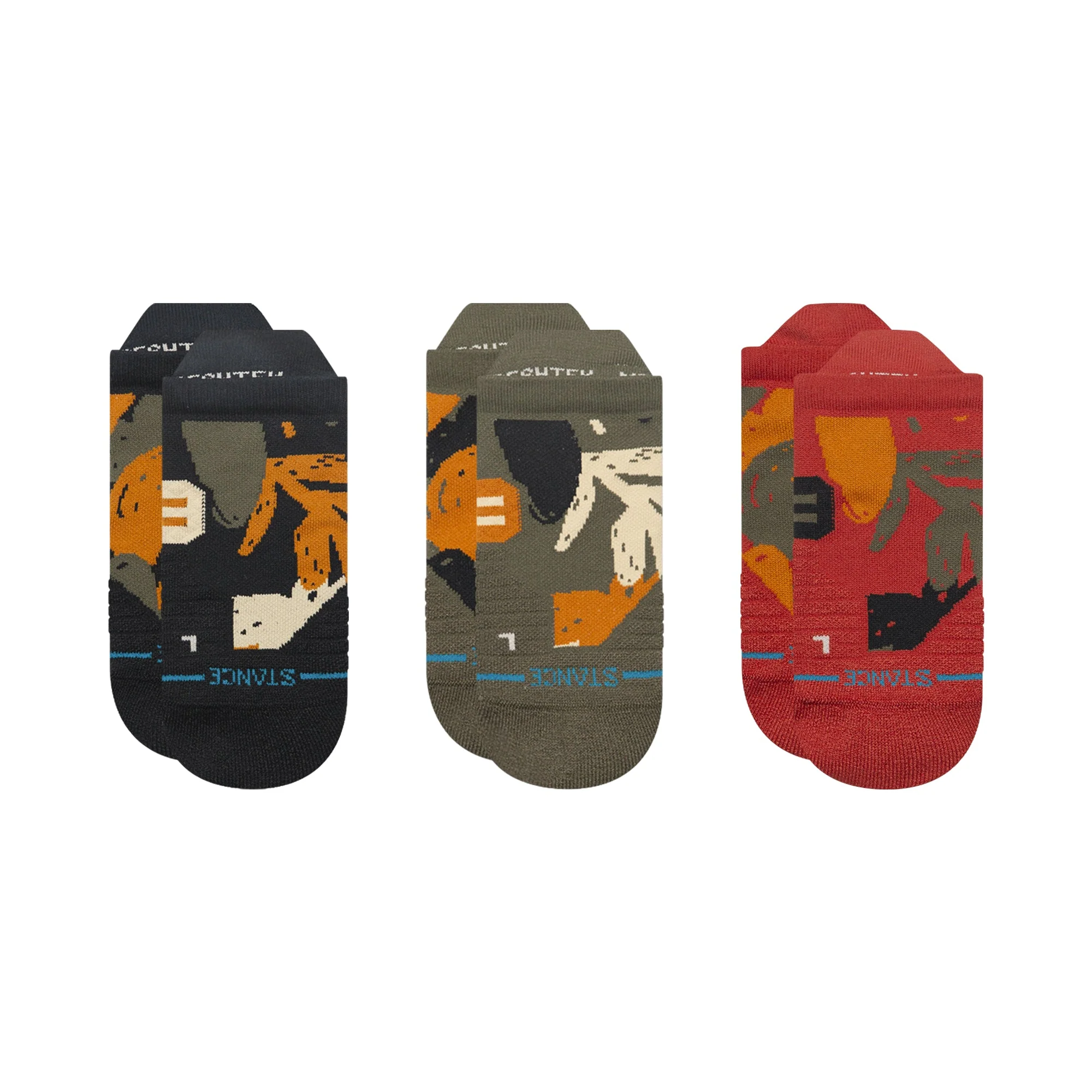 IN PARADISE MID TAB SOCK 3 PACK