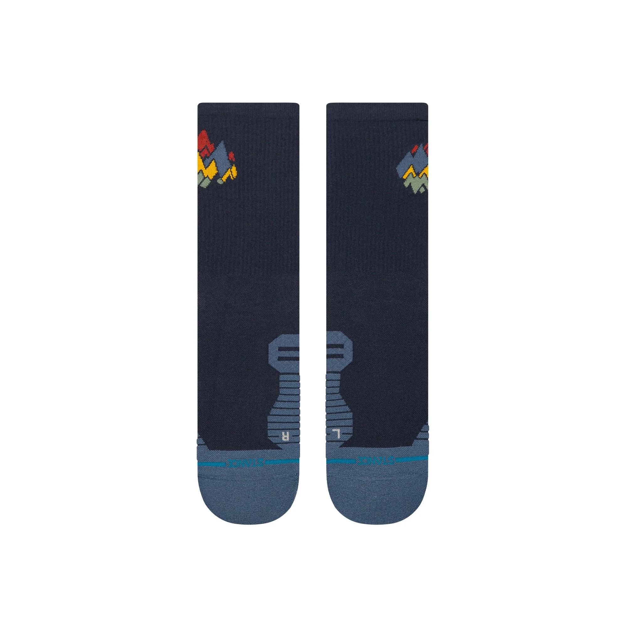 PEAKS RIBBED LIGHT CREW SOCK - Image 2