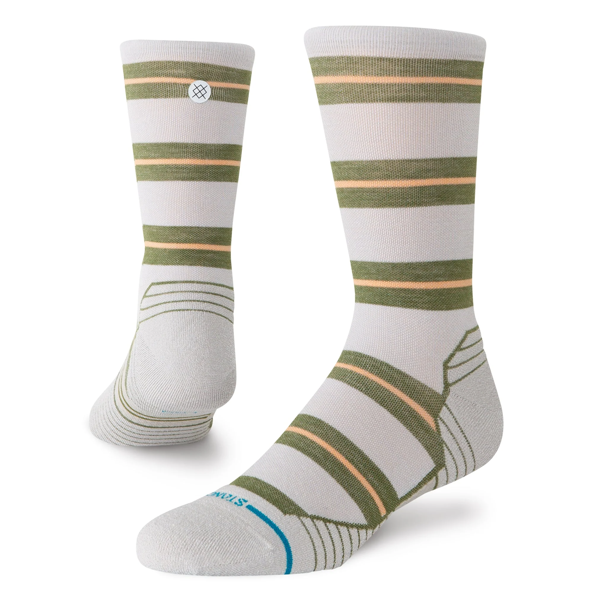 STRIPED IT LIGHT WOOL CREW SOCK